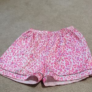 FREE W ANY PURCHASE! Pink Leopard Women's PJ Shorts